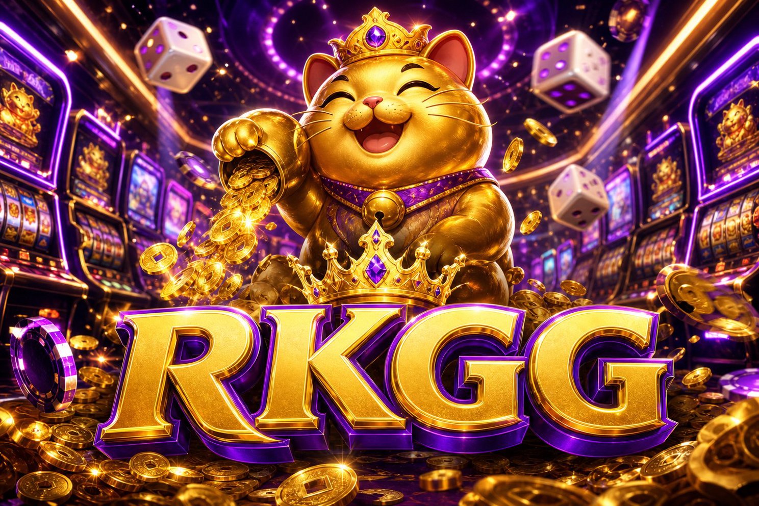 Tampilan antarmuka Fortune Tiger di RKGG dengan nuansa emas dan macan