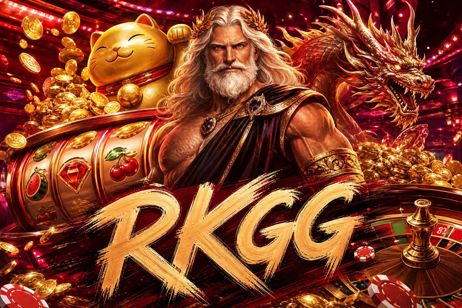 Halaman promosi hadiah dan bonus di situs RKGG