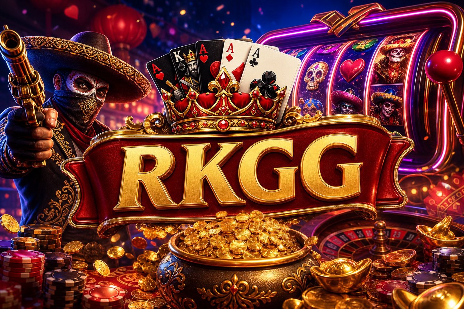 Tampilan menu pendaftaran RKGG dengan bonus koin untuk anggota baru dan hadiah dalam game